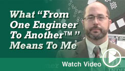 Watch Seth's From One Engineer to Another Video