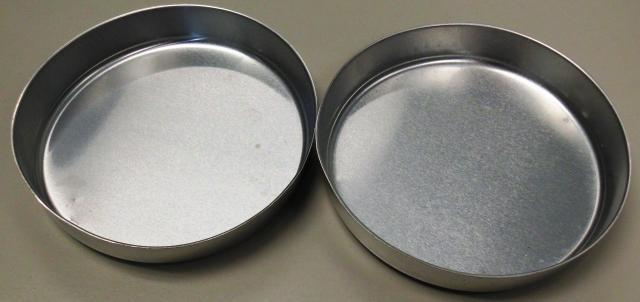Aluminum pans post conditioning