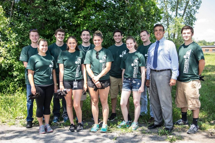 2016 Indium Corporation College Interns participating in one of Utica, NY mayor's 