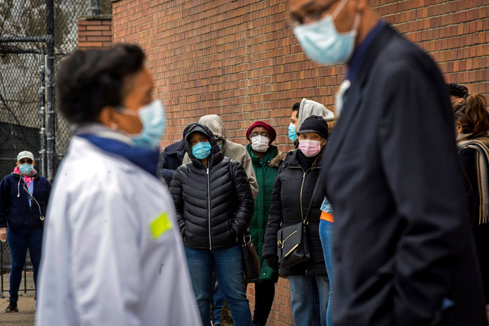 A coronavirus testing site at Gotham Health in Brooklyn last month. Opening more such sites will be an important element in the city’s ability to limit virus cases. [Dave Sanders for The New York Times]