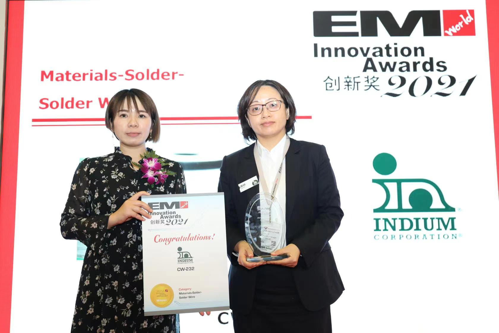 Indium Corporation­ Receives EM World’s Innovation Award news photo