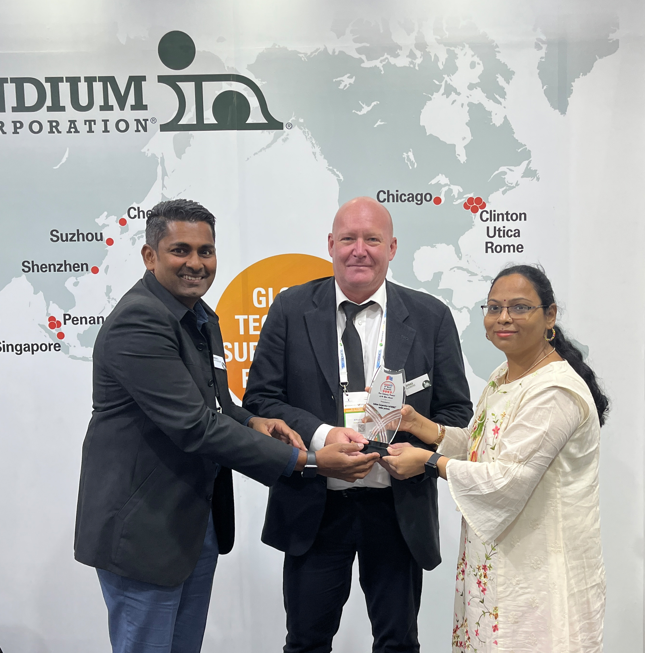 Indium Corporation Recognized by Electronics Maker for Best Soldering Product of the Year news photo