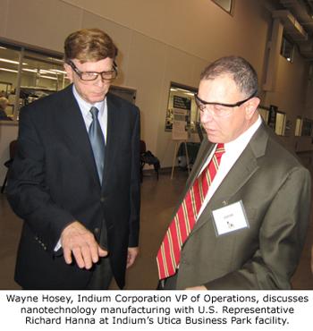 Indium Corporation Hosts Visit By U.S. Representative Richard Hanna news photo