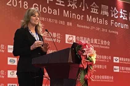 Indium Corporation's Vareha-Walsh Presents at Global Minor Metals Trade Association (MMTA) Event in China news photo
