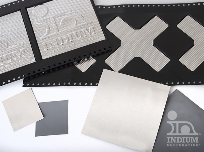 Metallic thermal interface materials for burn in