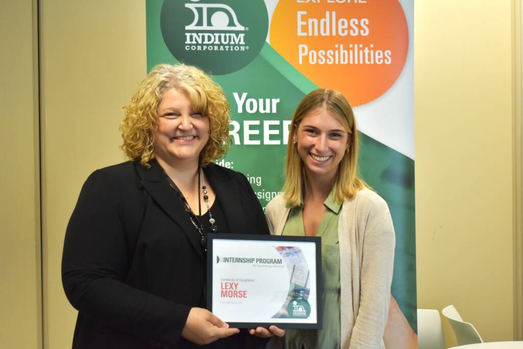 Indium Corporation Operational Excellence Intern